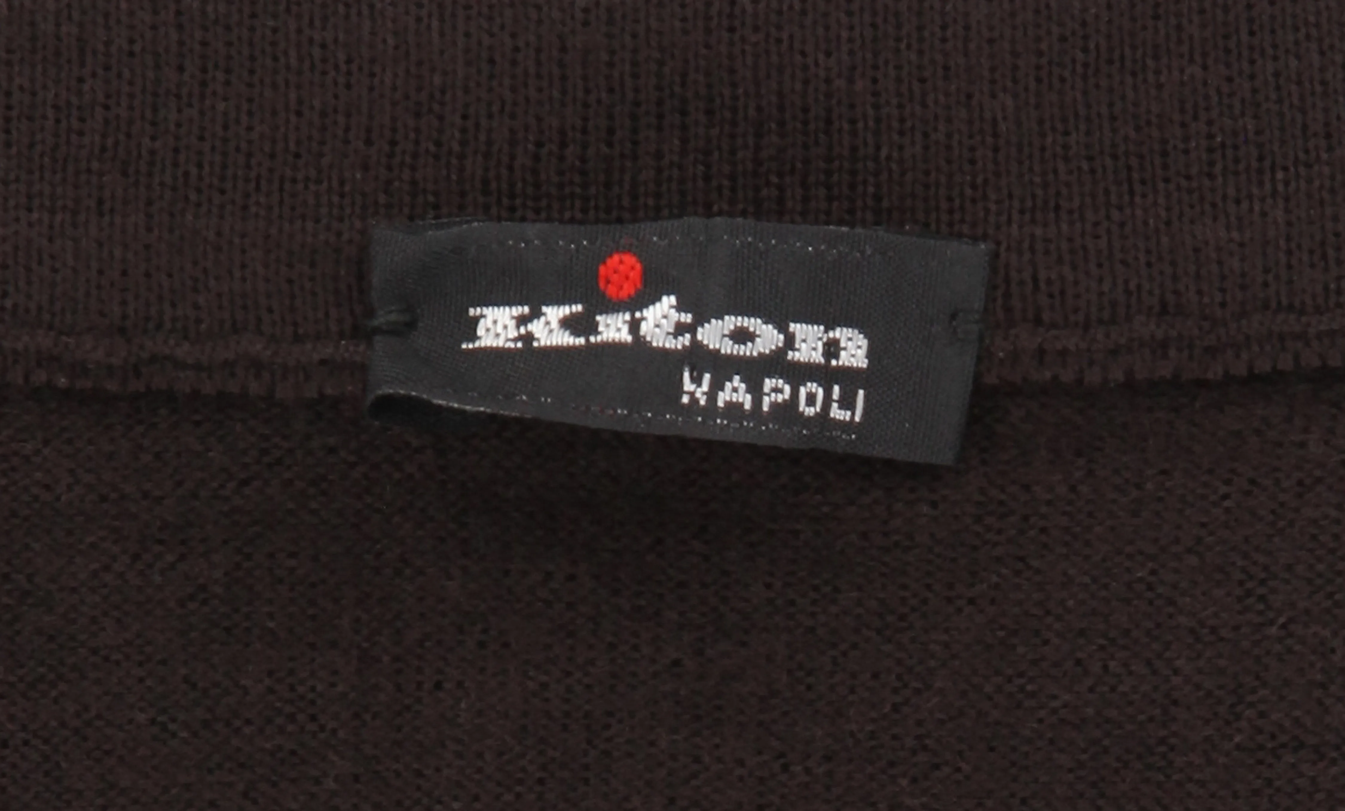 Kiton Dark Brown V-Neck Sweater