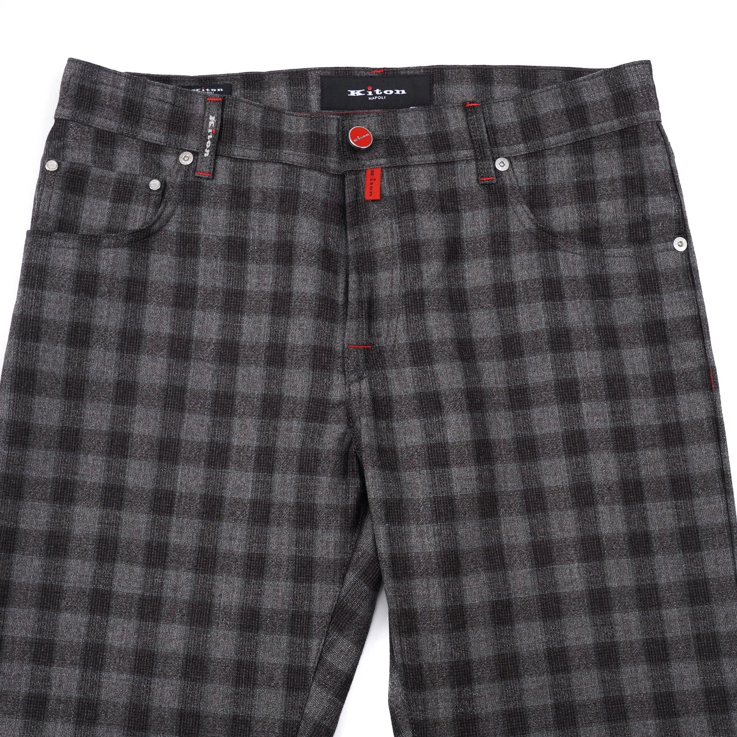 Kiton Slim Fit Five-Pocket Wool Pants