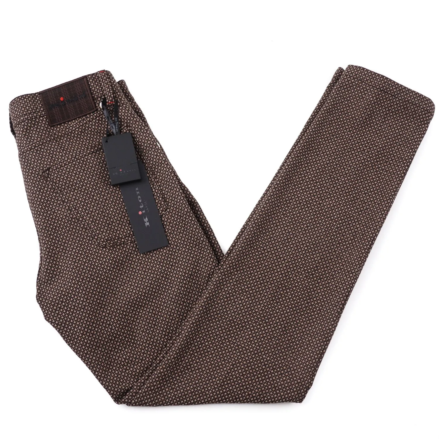 Kiton Slim Fit Five-Pocket Woven Wool Pants