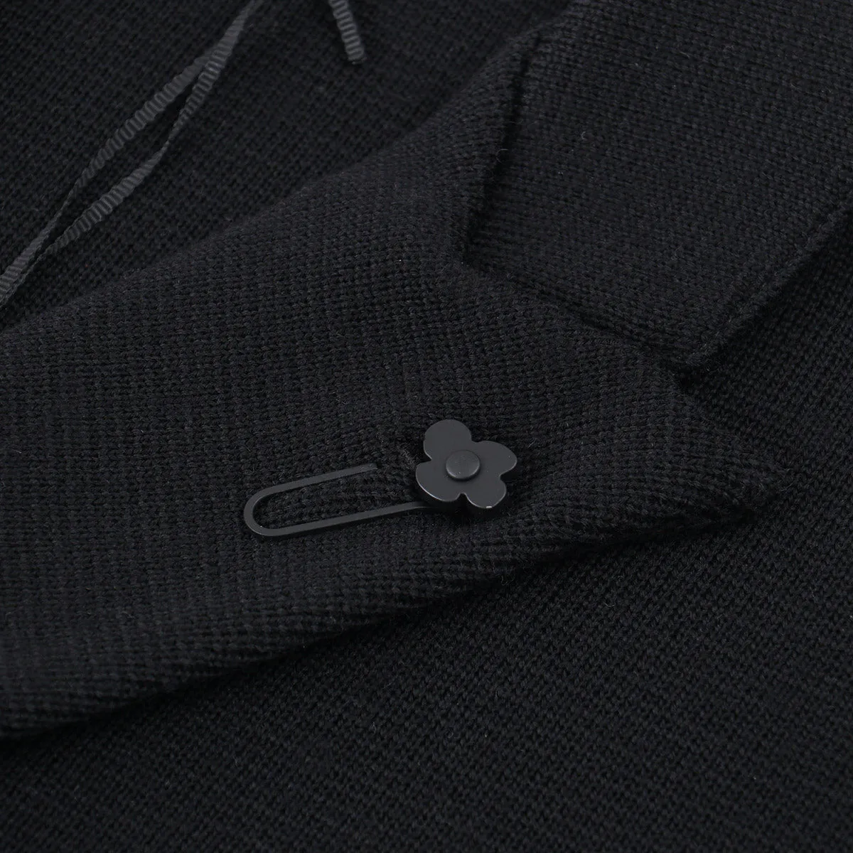 Lardini Knit Wool Double-Breasted Blazer