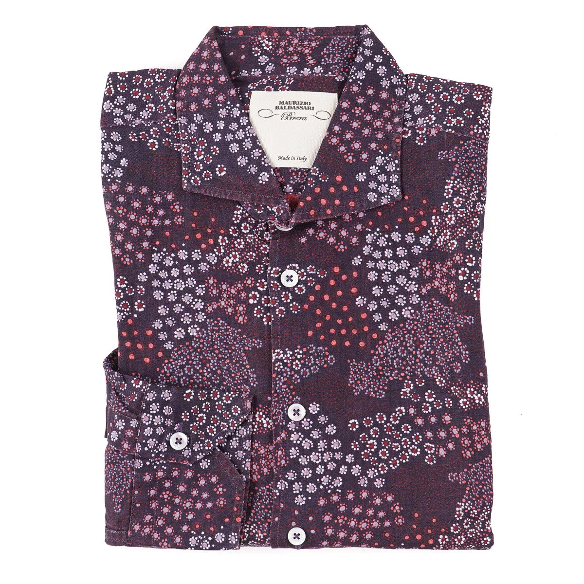 Maurizio Baldassari Printed Linen Shirt