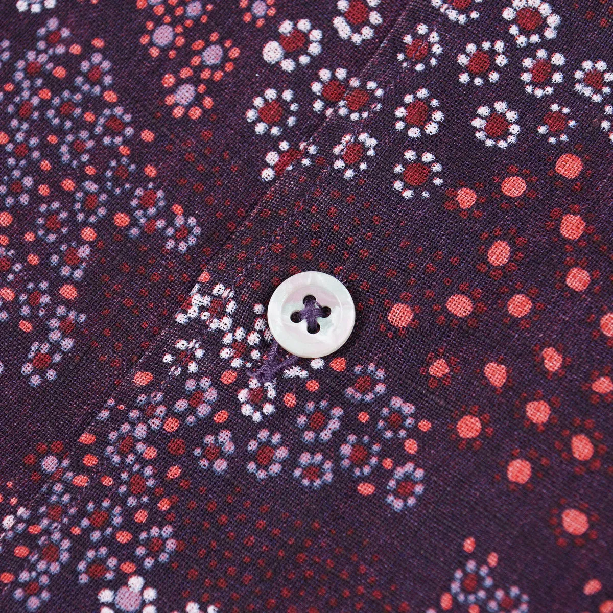 Maurizio Baldassari Printed Linen Shirt