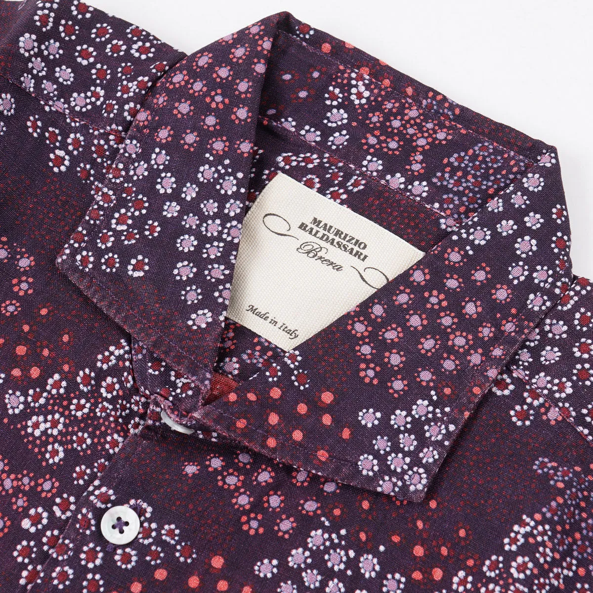 Maurizio Baldassari Printed Linen Shirt