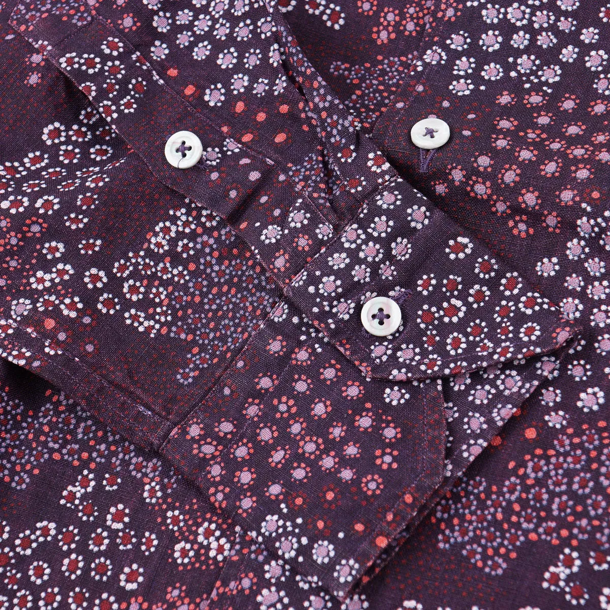 Maurizio Baldassari Printed Linen Shirt