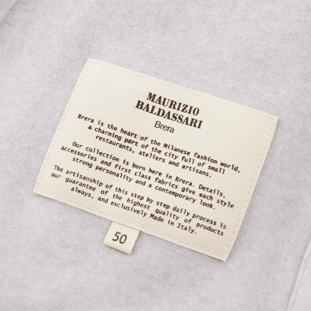 Maurizio Baldassari Solferino Cashmere Overshirt