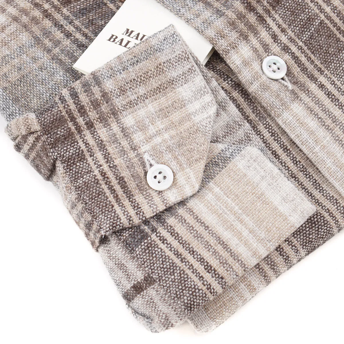 Maurizio Baldassari Wool-Cashmere Shirt
