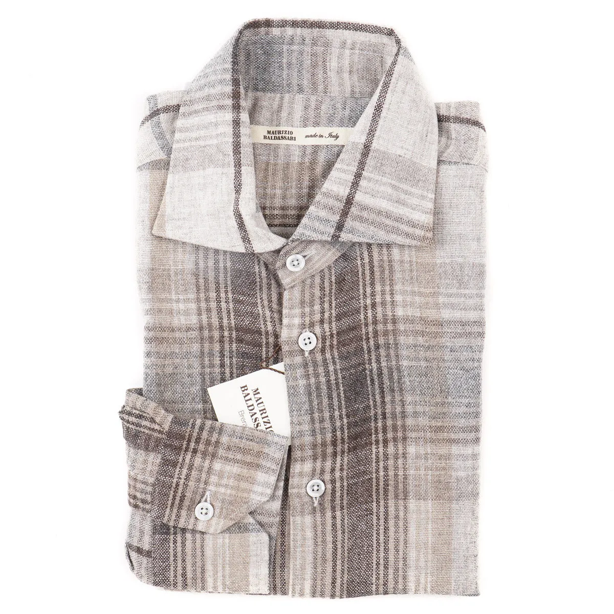 Maurizio Baldassari Wool-Cashmere Shirt