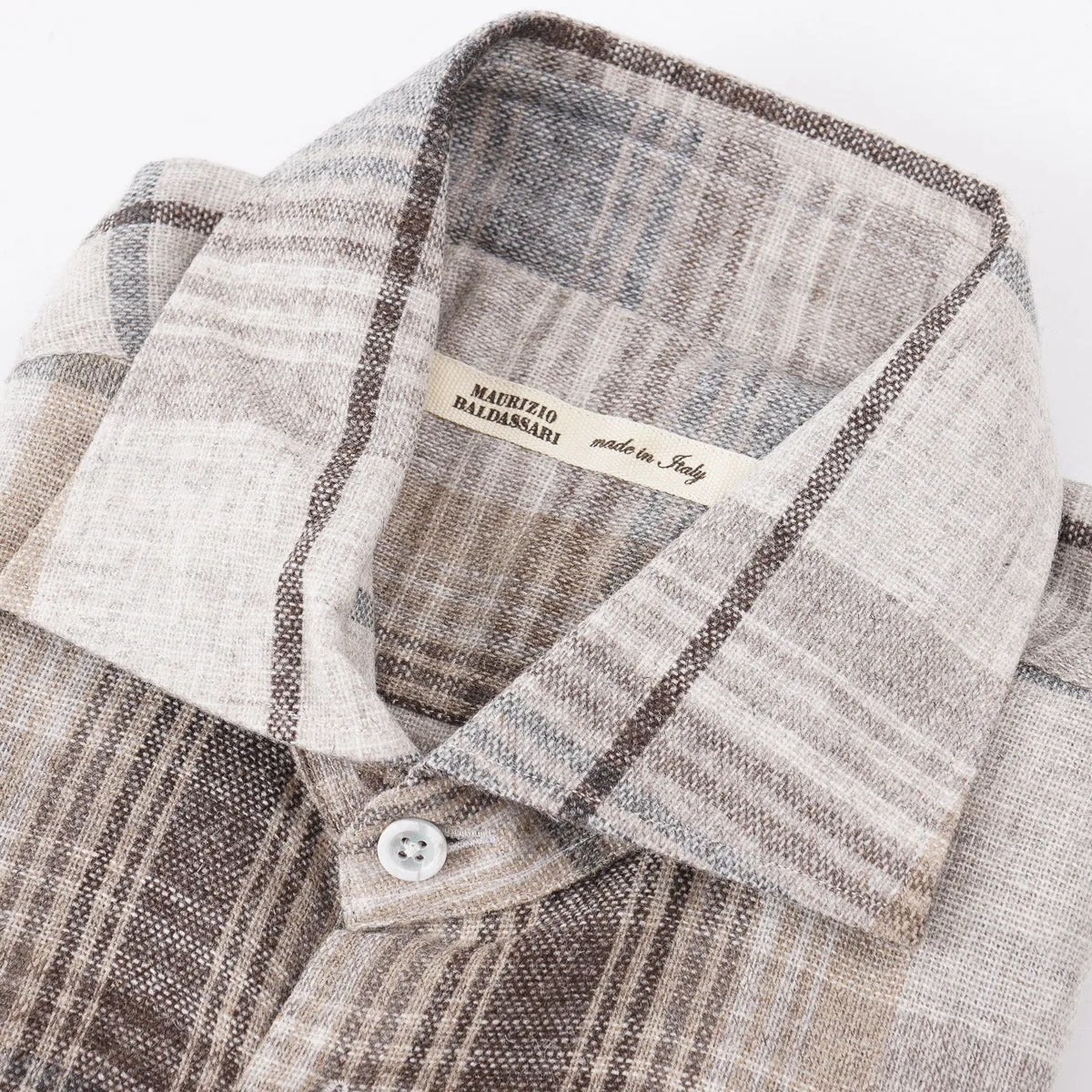 Maurizio Baldassari Wool-Cashmere Shirt