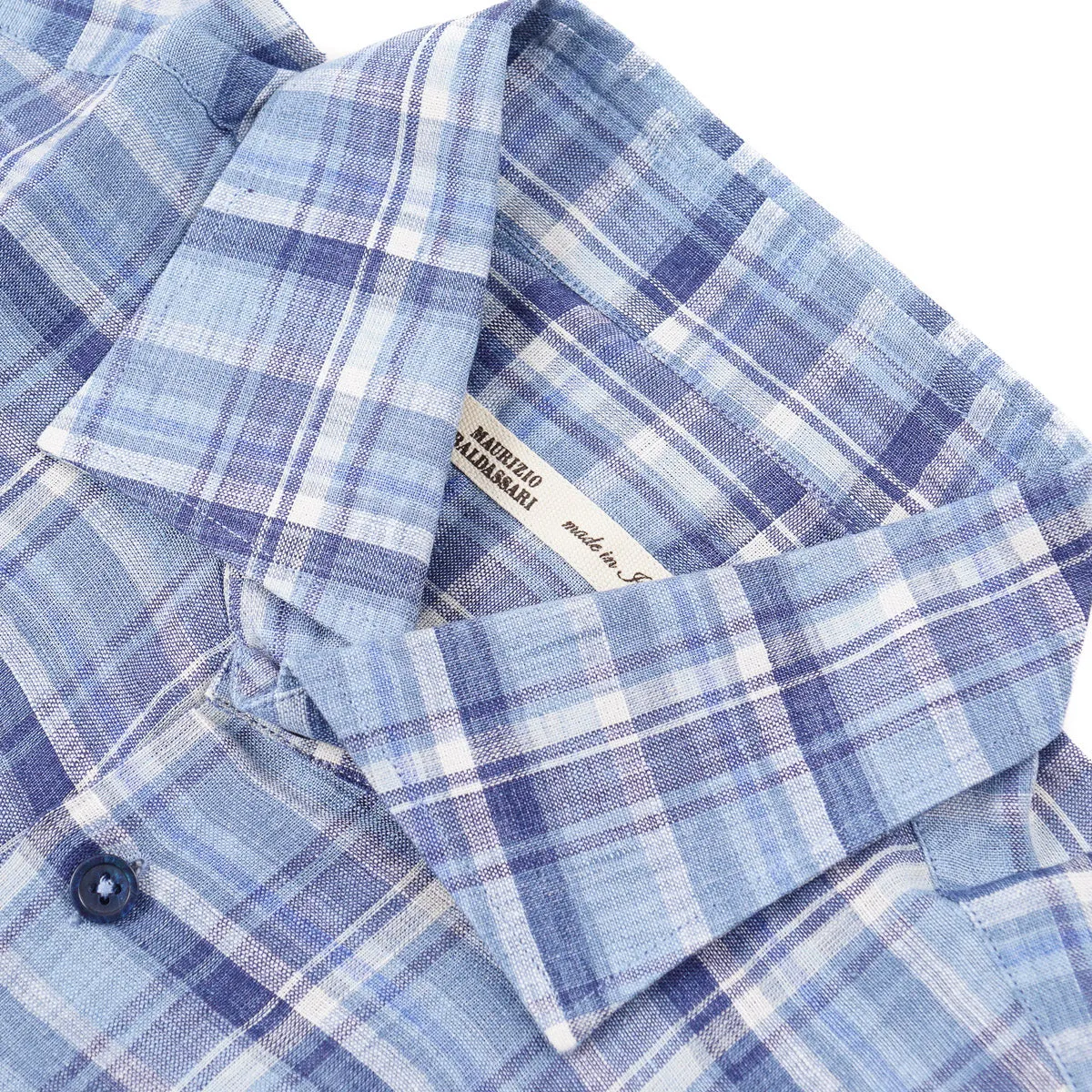 Maurizio Baldassari Woven Linen Shirt