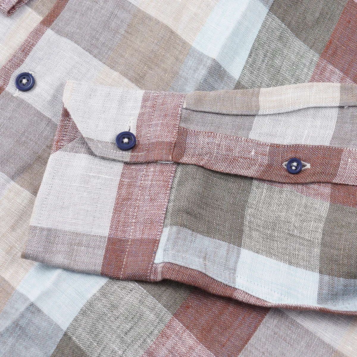 Maurizio Baldassari Woven Linen Shirt