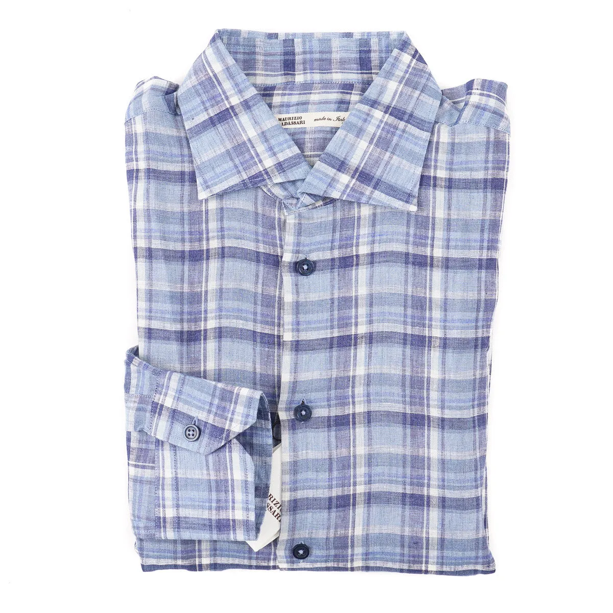 Maurizio Baldassari Woven Linen Shirt