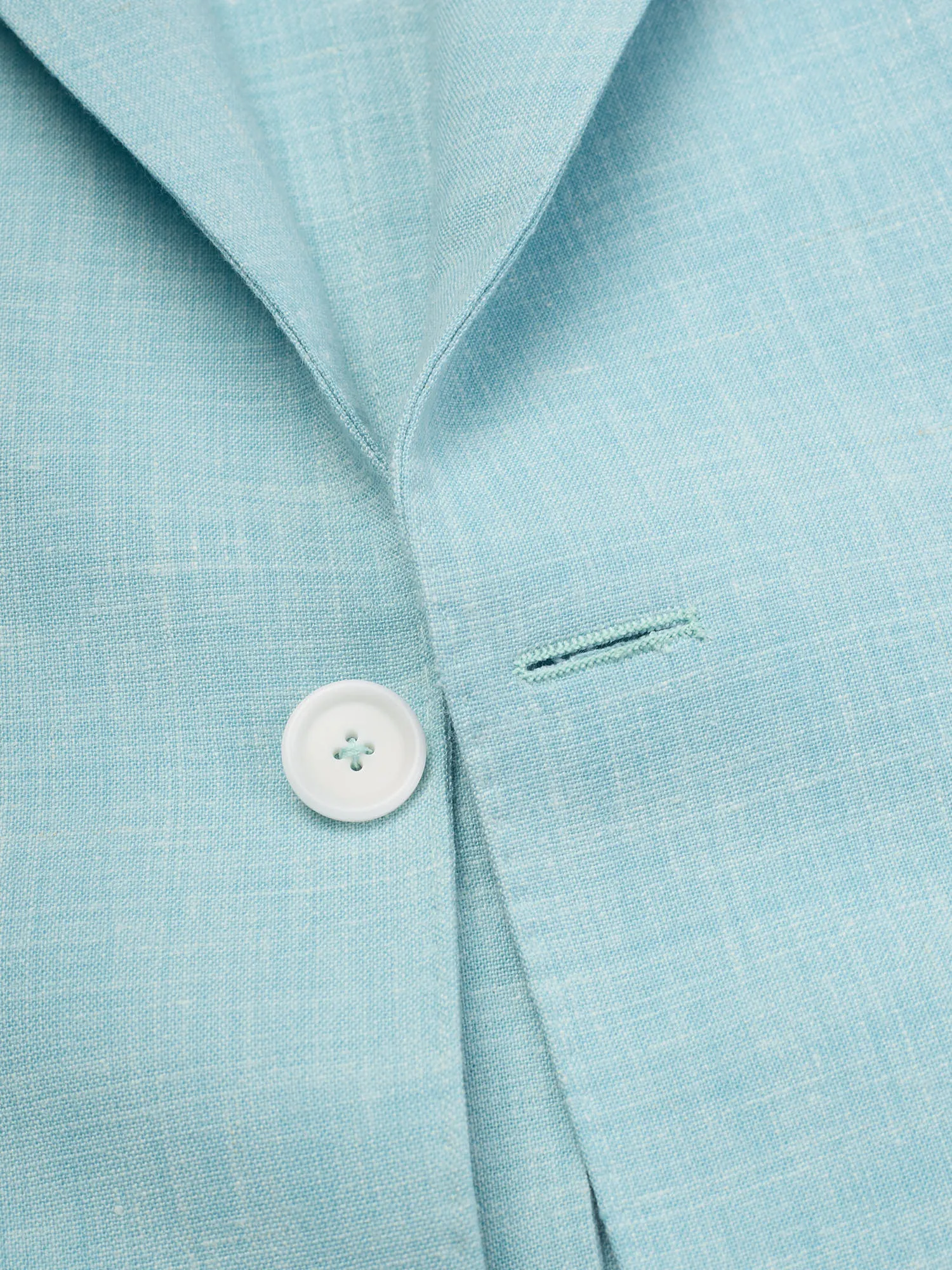 SARTORIA PARTENOPEA Azure Blue Melange  Summer Suit EU 48 NEW US 38 Current Model