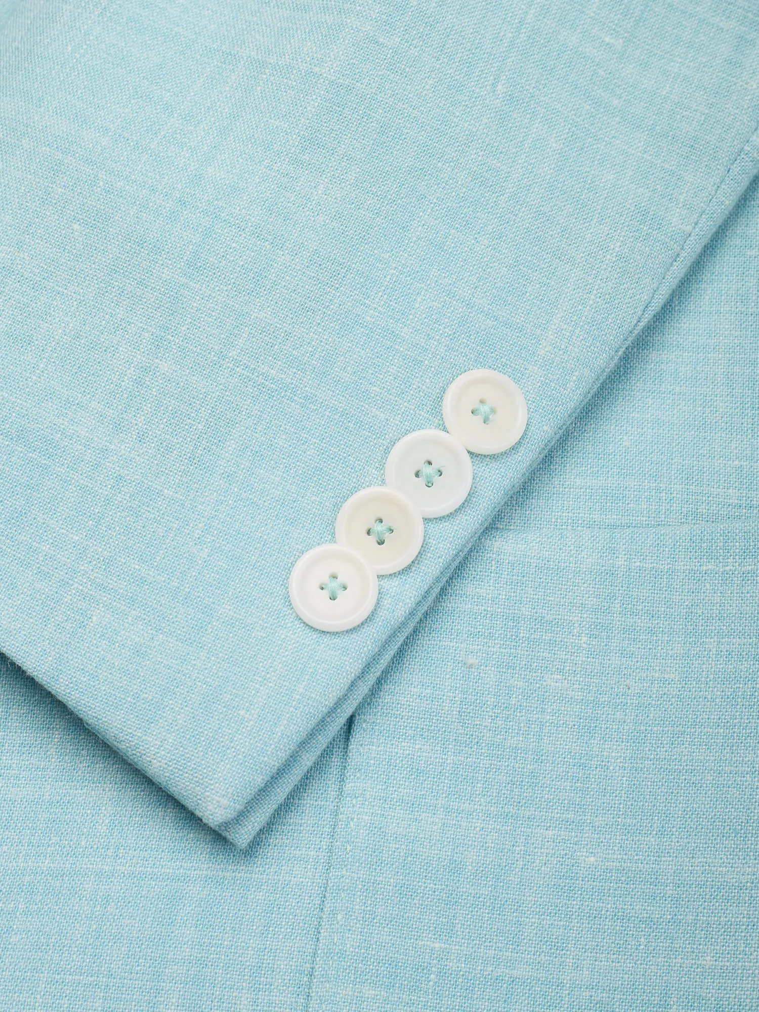 SARTORIA PARTENOPEA Azure Blue Melange  Summer Suit EU 48 NEW US 38 Current Model