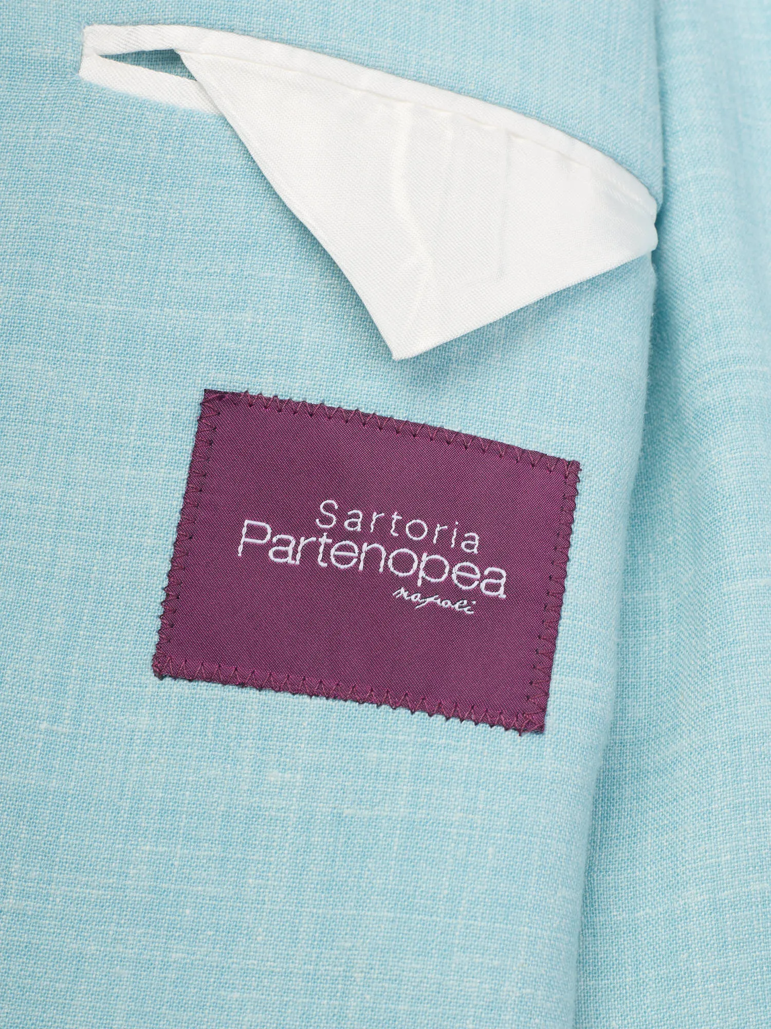 SARTORIA PARTENOPEA Azure Blue Melange  Summer Suit EU 48 NEW US 38 Current Model