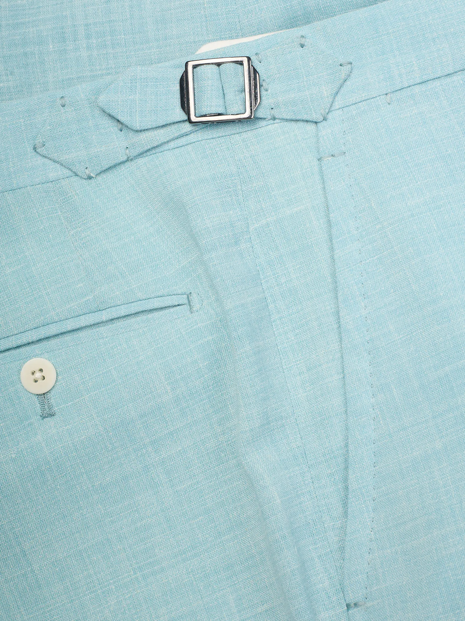 SARTORIA PARTENOPEA Azure Blue Melange  Summer Suit EU 48 NEW US 38 Current Model