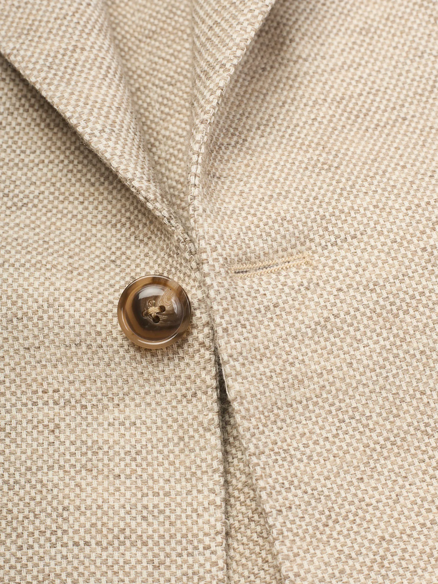 SARTORIA PARTENOPEA Beige Bottoli Hopsack Jacket EU 50 NEW US 40 Current Model