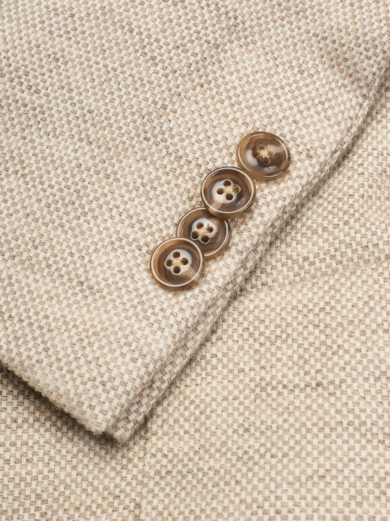 SARTORIA PARTENOPEA Beige Bottoli Hopsack Jacket EU 50 NEW US 40 Current Model