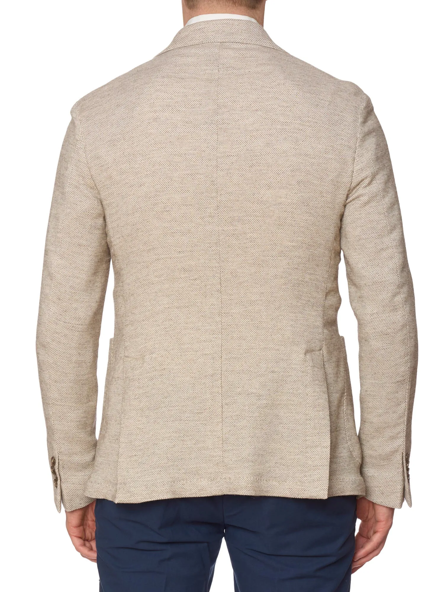 SARTORIA PARTENOPEA Beige Bottoli Hopsack Jacket EU 50 NEW US 40 Current Model