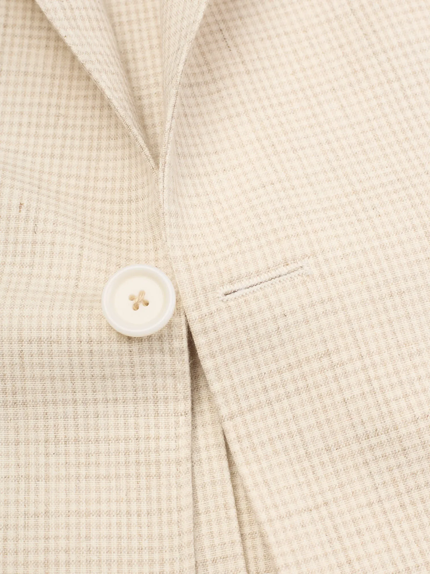 SARTORIA PARTENOPEA Beige Checkerd Jacket EU 48 NEW US 38 Current Model