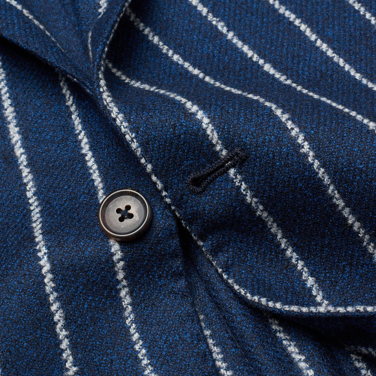 SARTORIA PARTENOPEA Blue Chalk Striped Wool Suit EU 50 NEW US 40 Current Model