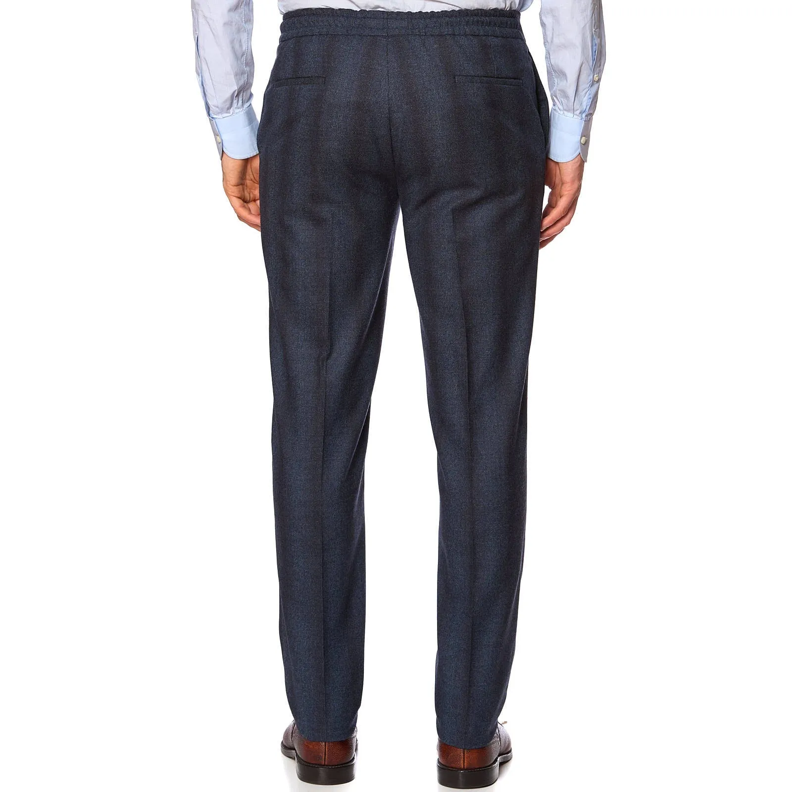 SARTORIA PARTENOPEA Blue-Gray Stretch Flannel Suit EU 50 NEW US 40 Current Model