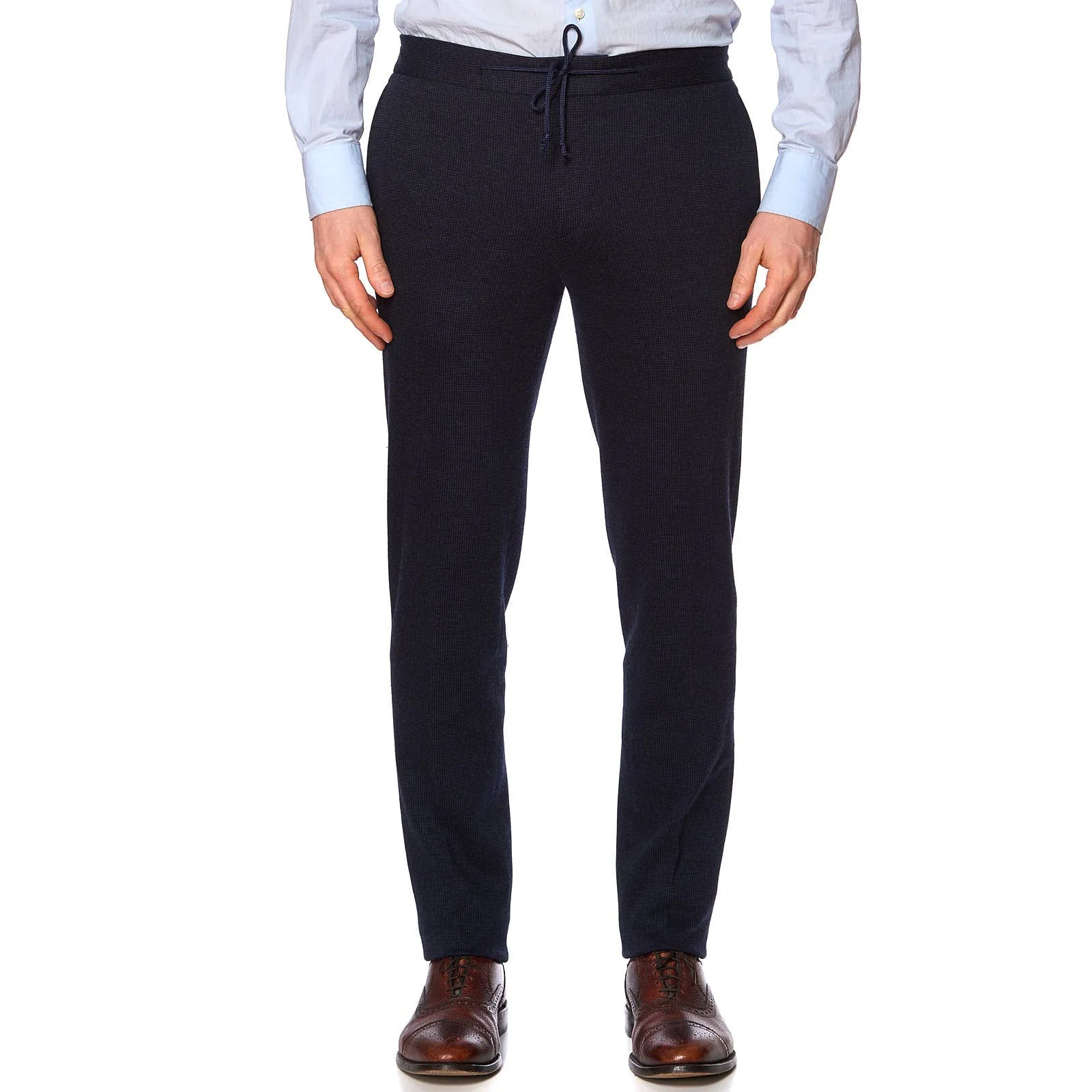 SARTORIA PARTENOPEA Blue Jersey Unlined Suit EU 50 NEW US 40 Current Model
