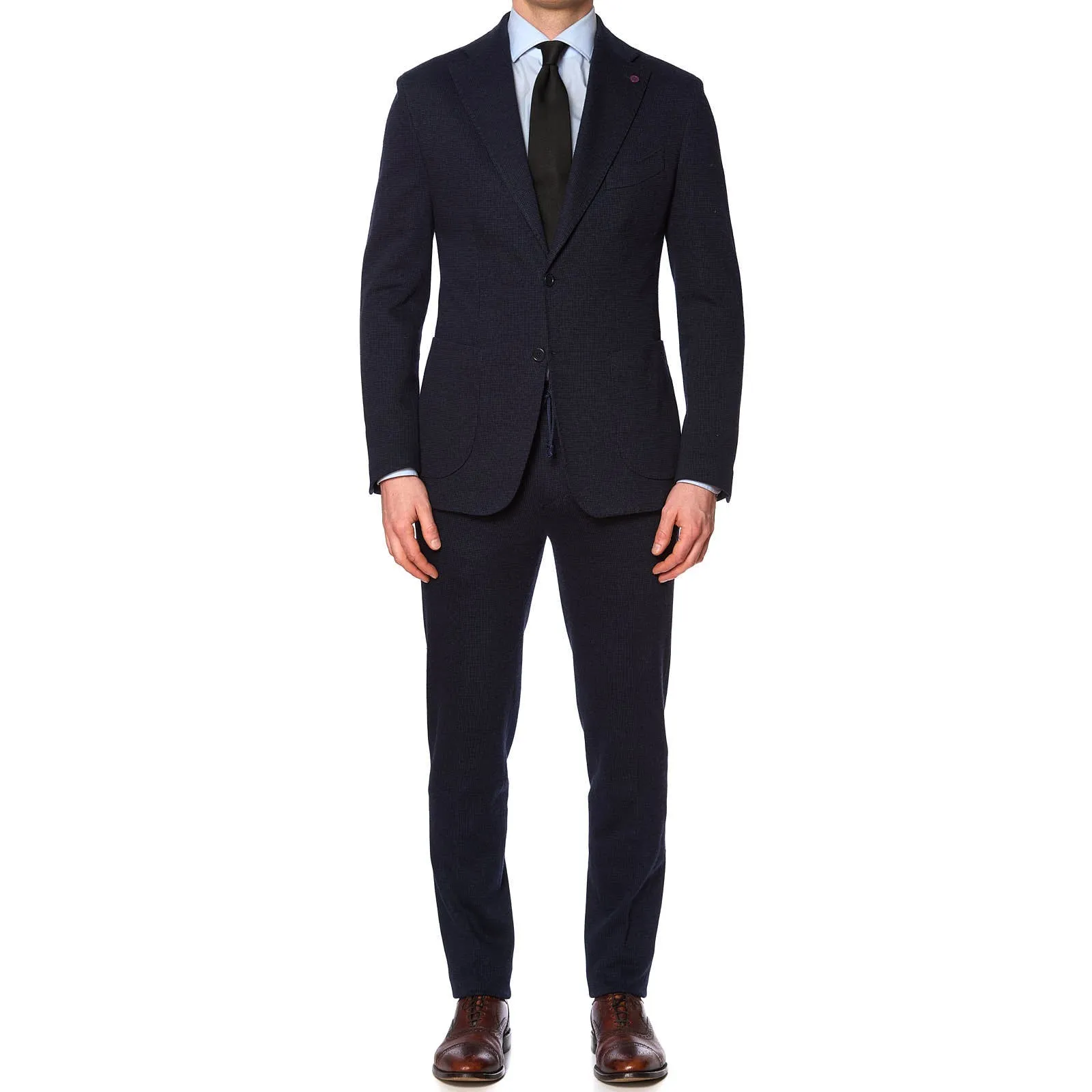 SARTORIA PARTENOPEA Blue Jersey Unlined Suit EU 50 NEW US 40 Current Model