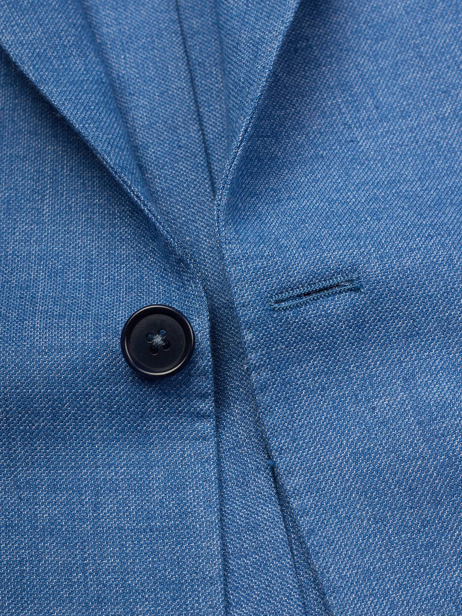SARTORIA PARTENOPEA Blue Micro Cotton-Polyester-Linen Suit EU 50 NEW US 40 Current Model