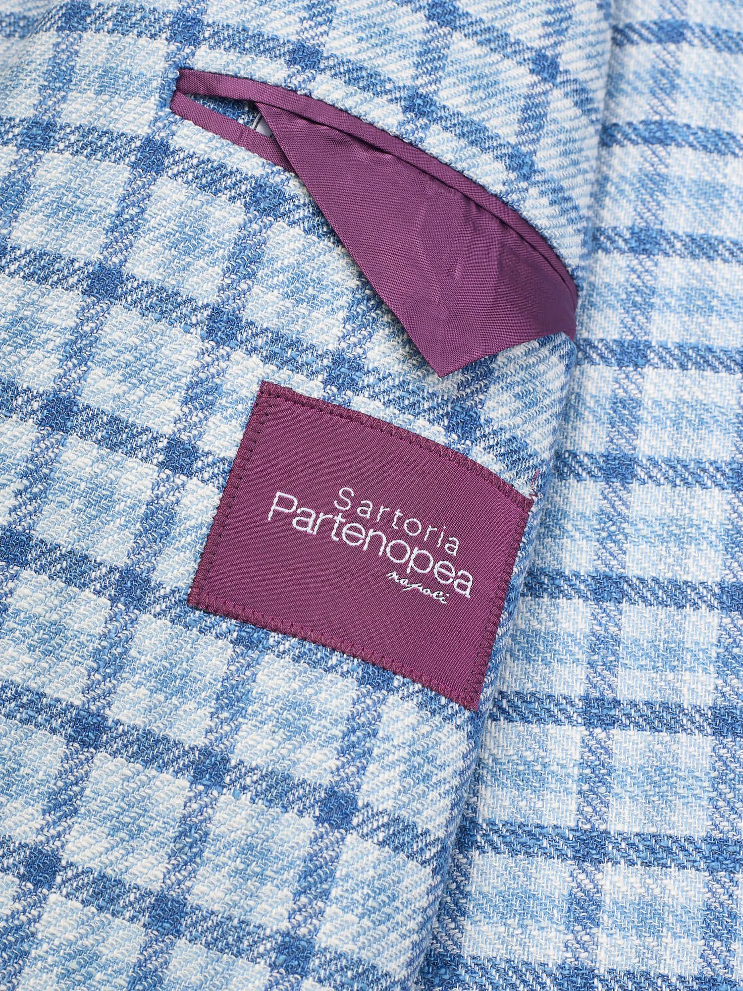 SARTORIA PARTENOPEA Blue Stretch Carlo Barbera Jacket EU 48 NEW US 38