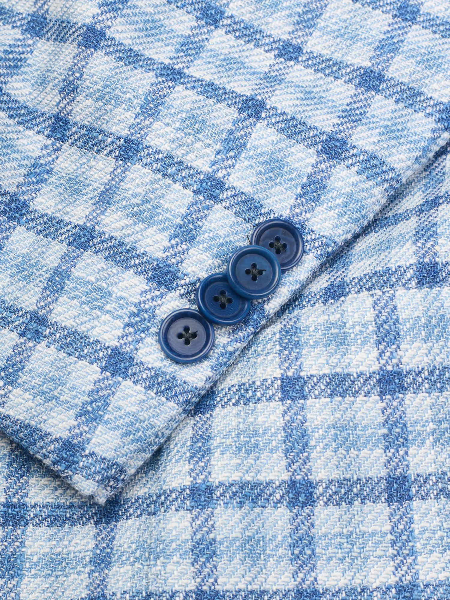 SARTORIA PARTENOPEA Blue Stretch Carlo Barbera Jacket EU 48 NEW US 38