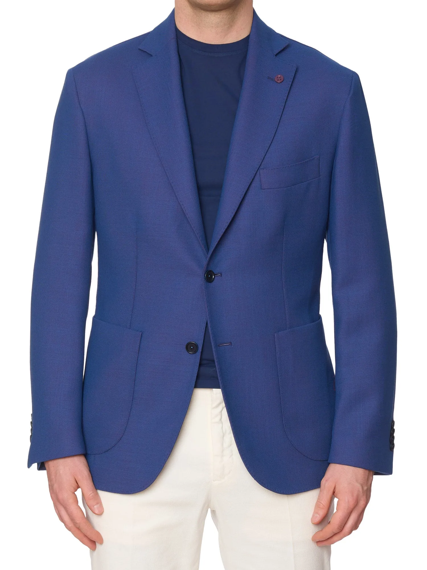 SARTORIA PARTENOPEA Blue VBC Drapers Blazer Jacket EU 52 NEW US 42 Current Model