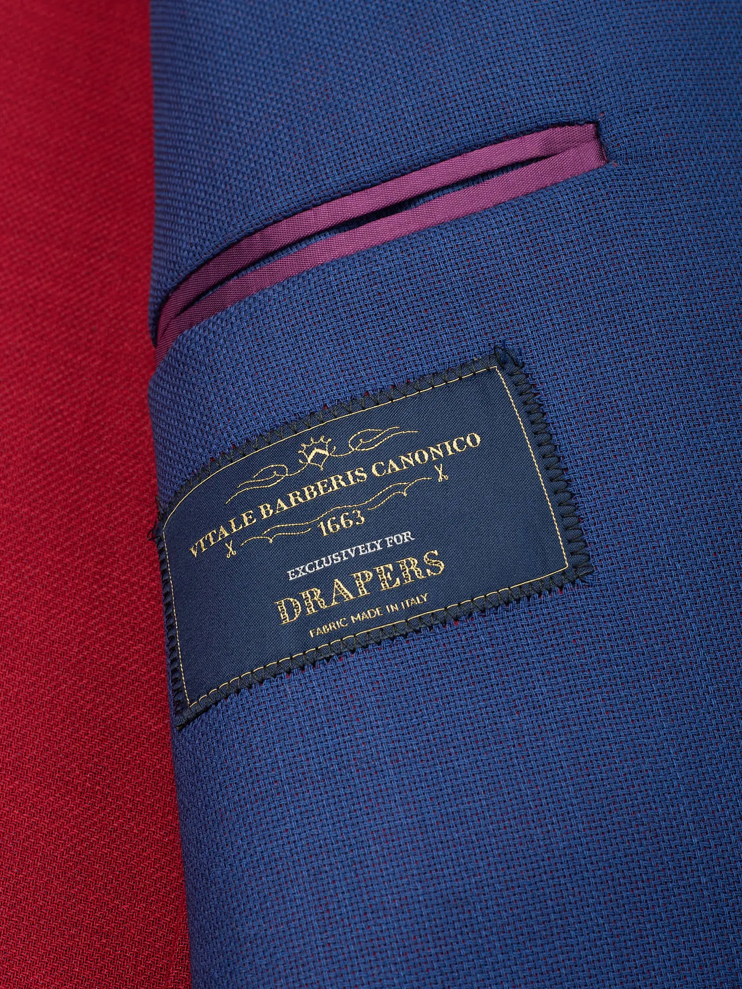 SARTORIA PARTENOPEA Blue VBC Drapers Blazer Jacket EU 52 NEW US 42 Current Model