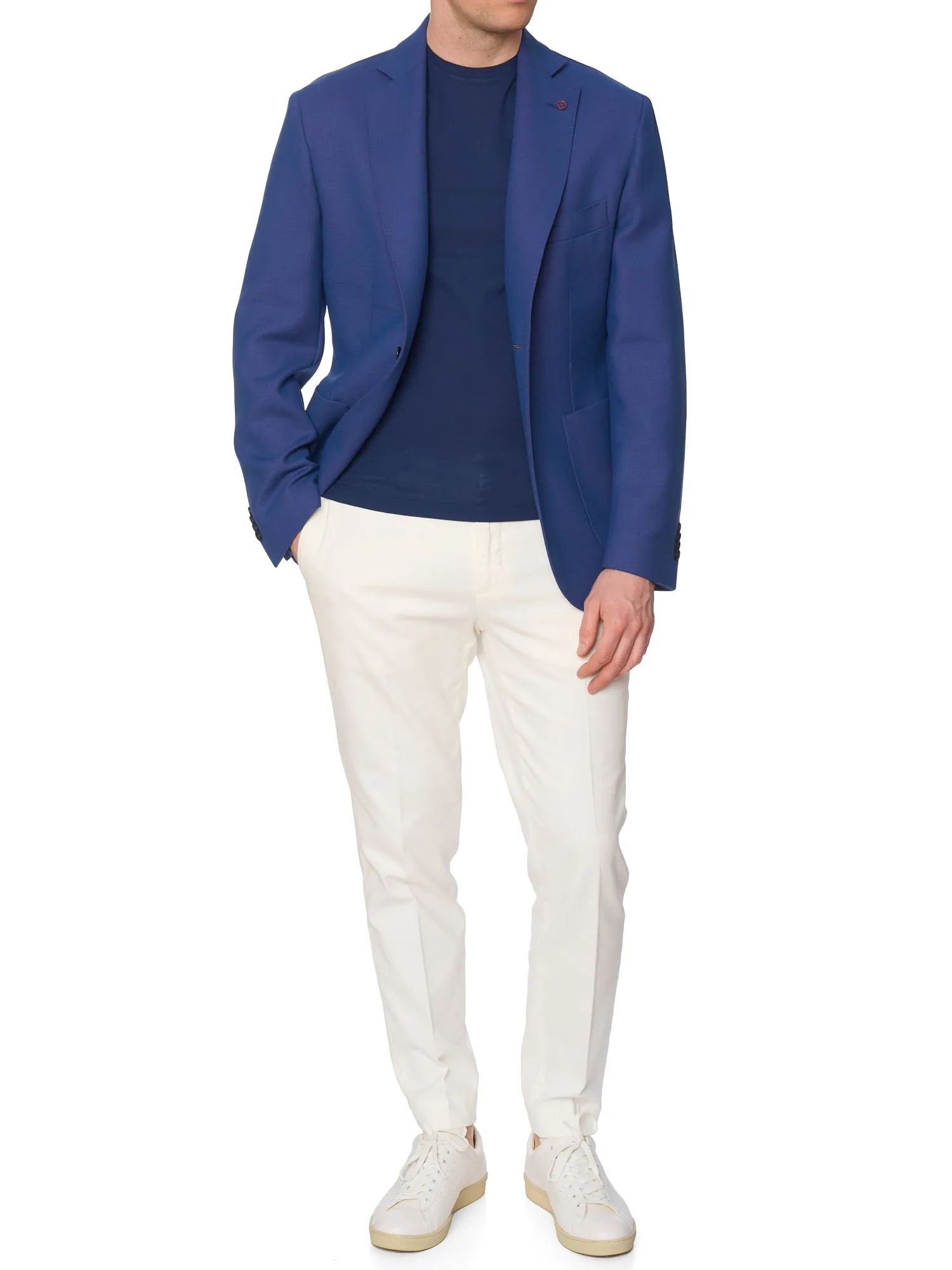 SARTORIA PARTENOPEA Blue VBC Drapers Blazer Jacket EU 52 NEW US 42 Current Model