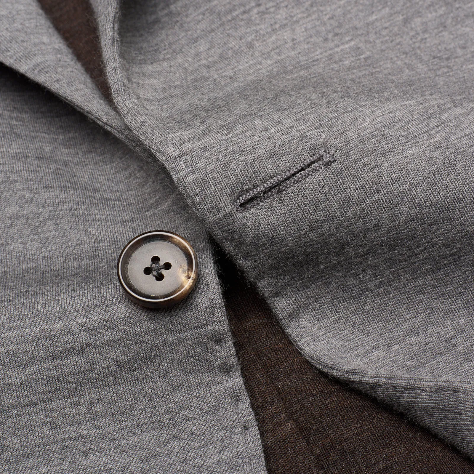 SARTORIA PARTENOPEA Gray Jersey Unlined Suit EU 52 NEW US 42 Current Model