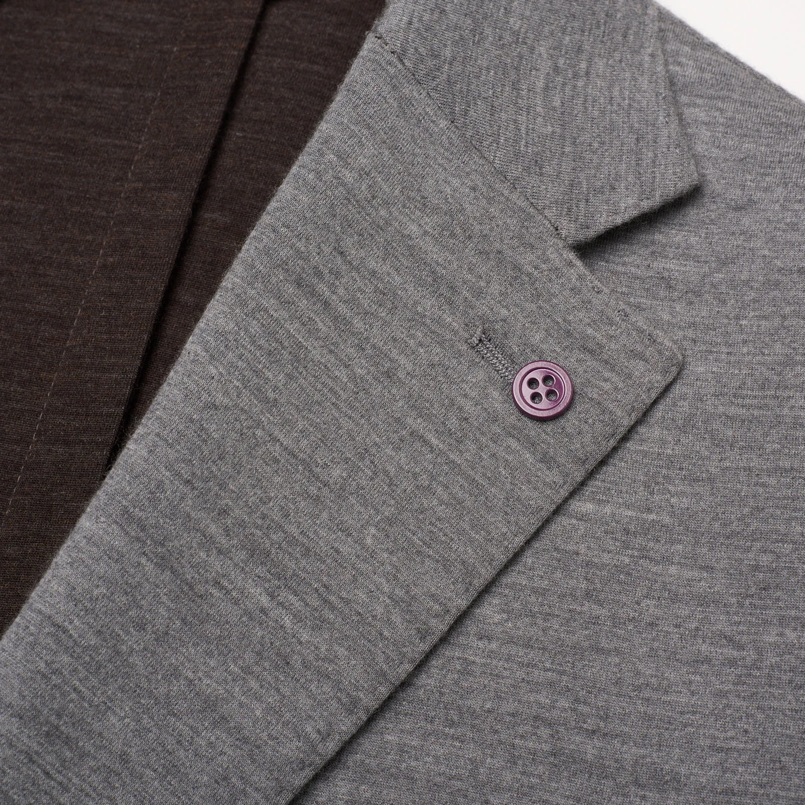 SARTORIA PARTENOPEA Gray Jersey Unlined Suit EU 52 NEW US 42 Current Model