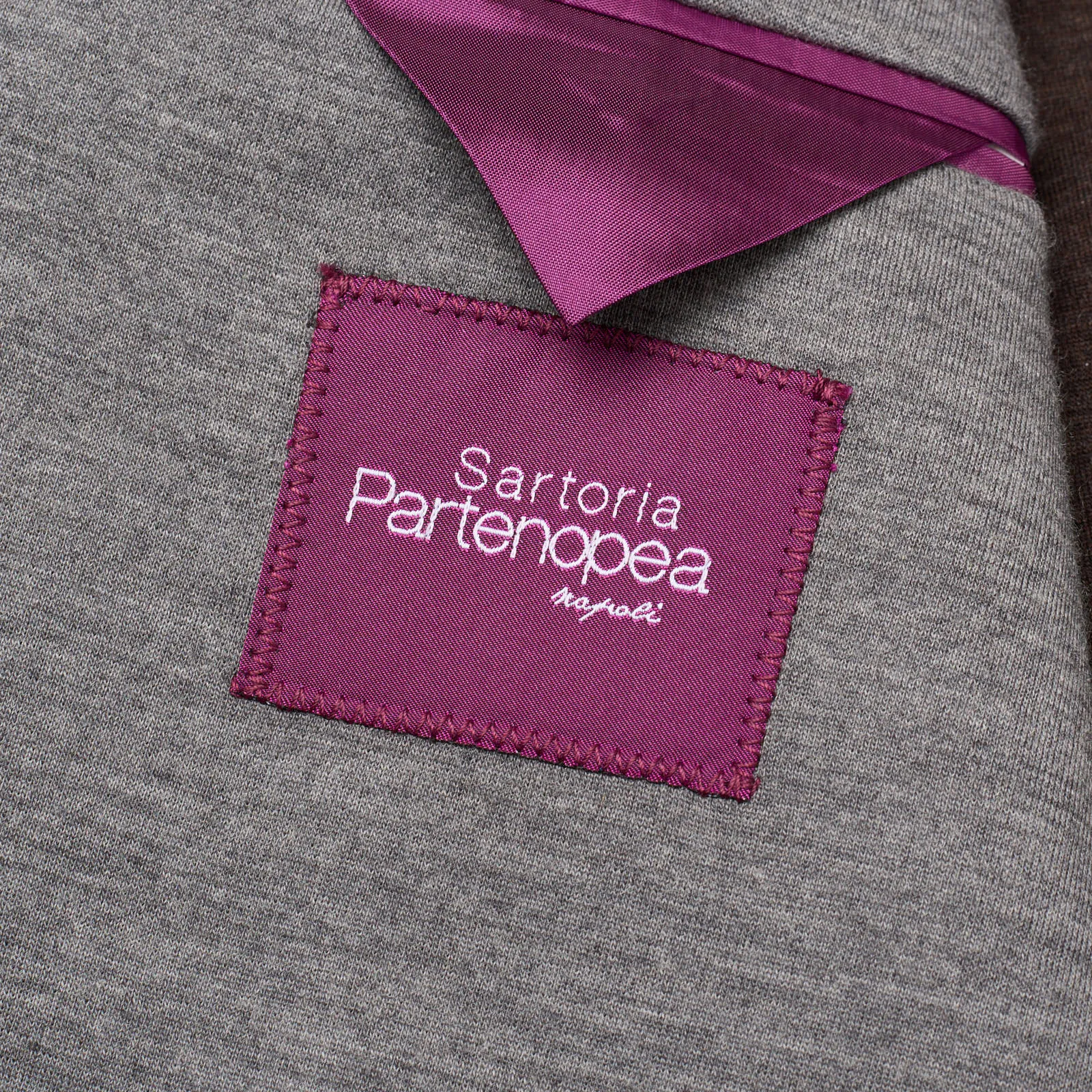 SARTORIA PARTENOPEA Gray Jersey Unlined Suit EU 52 NEW US 42 Current Model