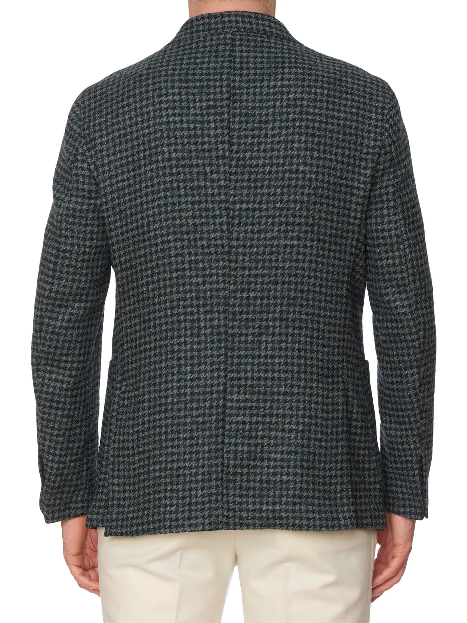 SARTORIA PARTENOPEA Green Peak Lapel Wool Jacket EU 52 NEW US 42 Current Model