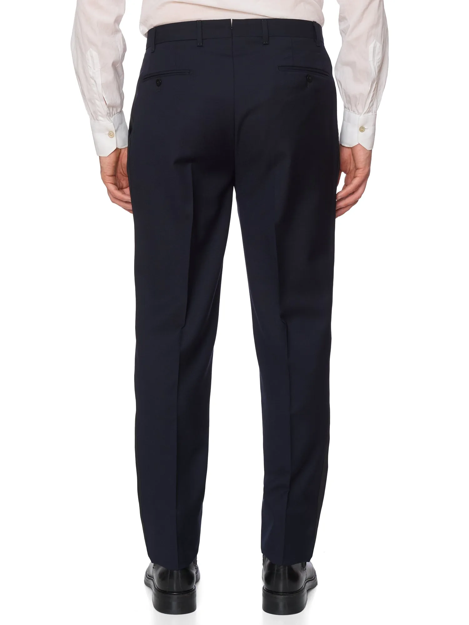 SARTORIA PARTENOPEA Midnight BlueSuper 120's DB Tuxedo Suit EU 50 NEW US 40