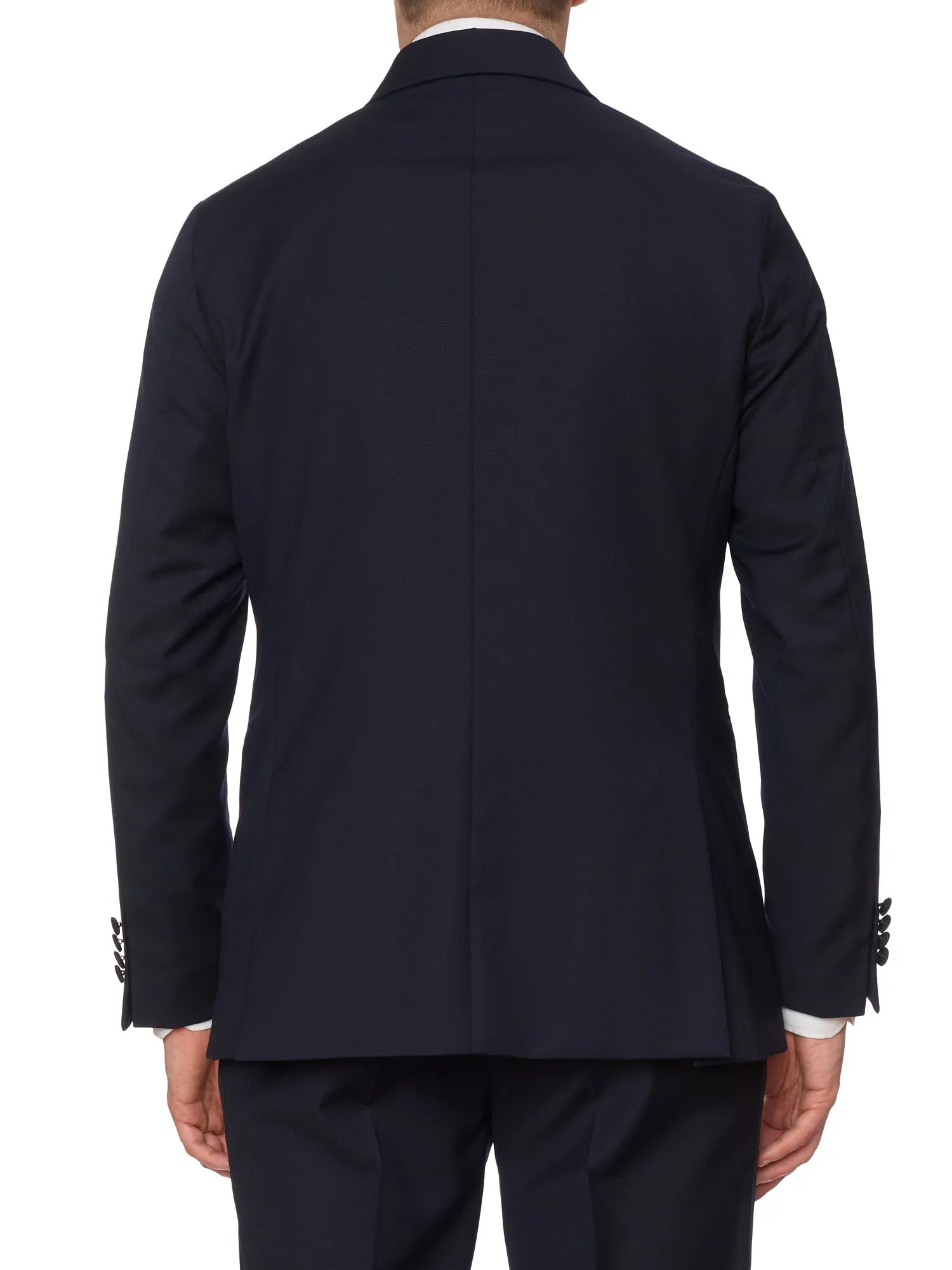 SARTORIA PARTENOPEA Midnight BlueSuper 120's DB Tuxedo Suit EU 50 NEW US 40