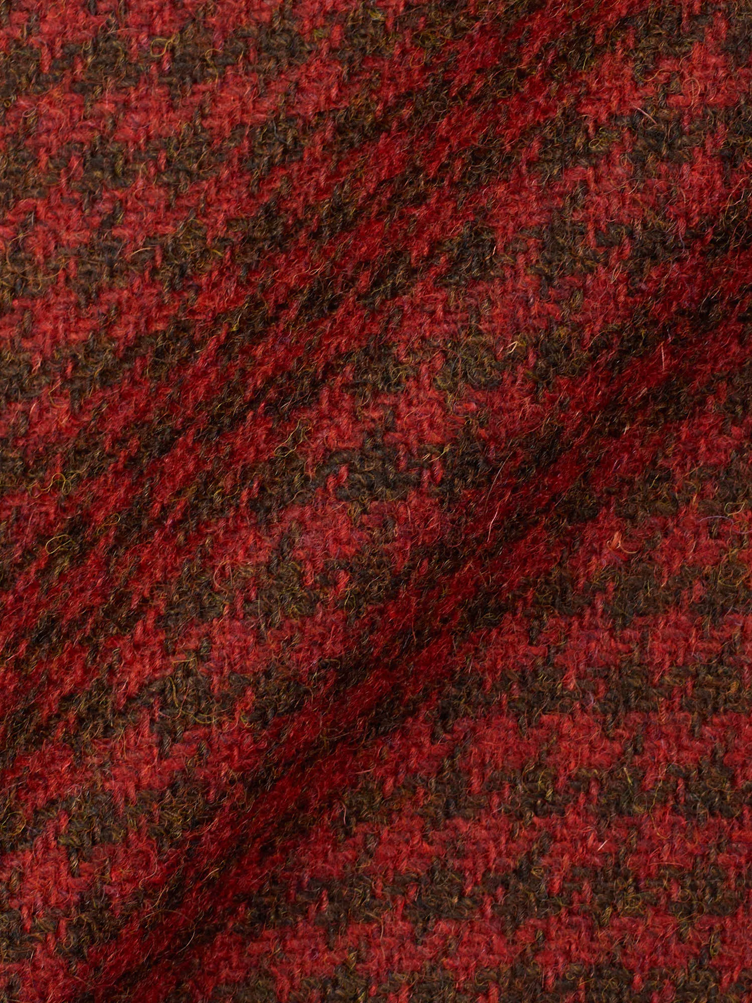 SARTORIA PARTENOPEA Red Shepherd's Check Wool Jacket EU 50 NEW US 40 Tweed