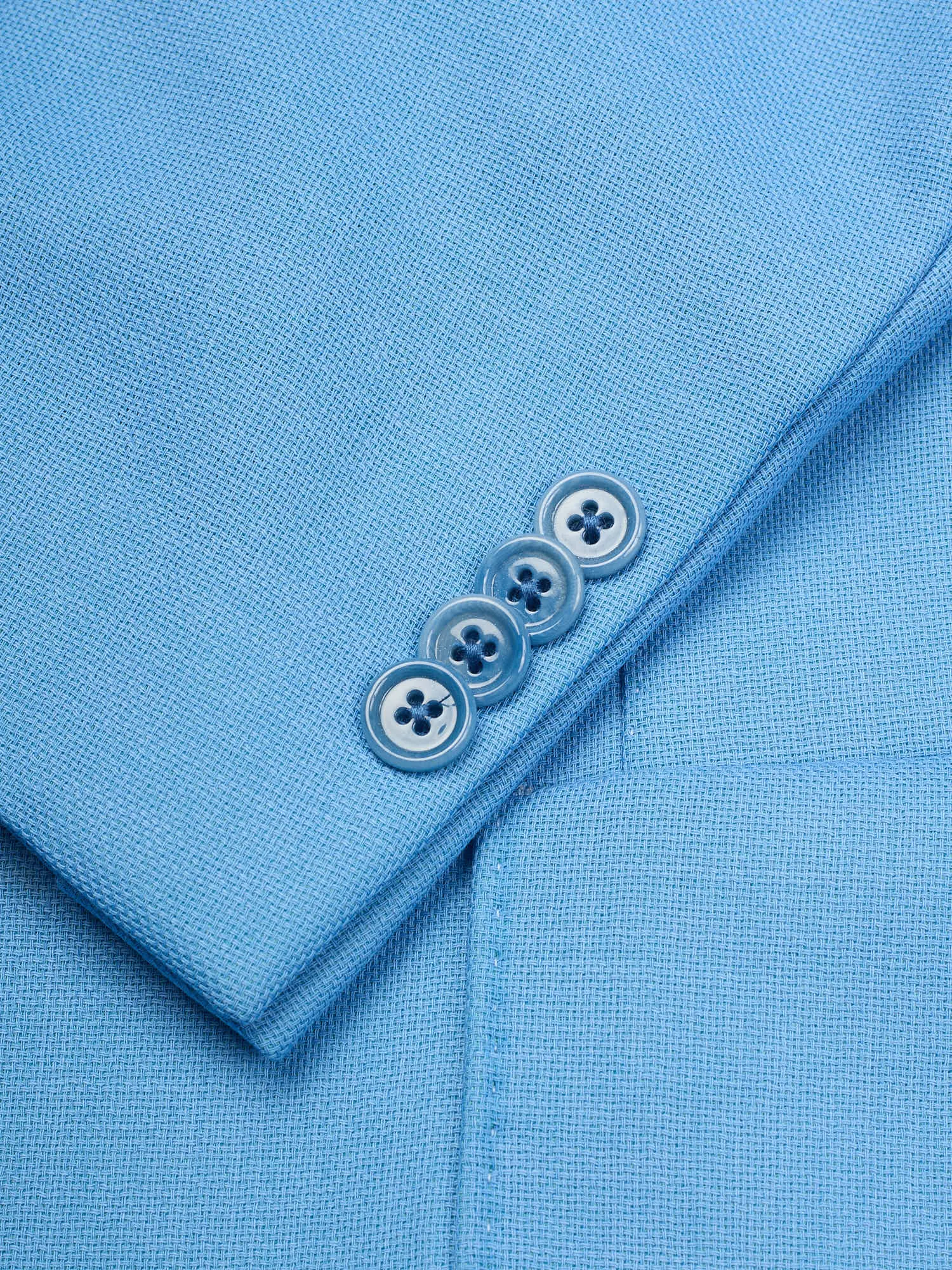 SARTORIA PARTENOPEA Sky Blue Hopsack Wool Jacket EU 50 NEW US 40 Current Model