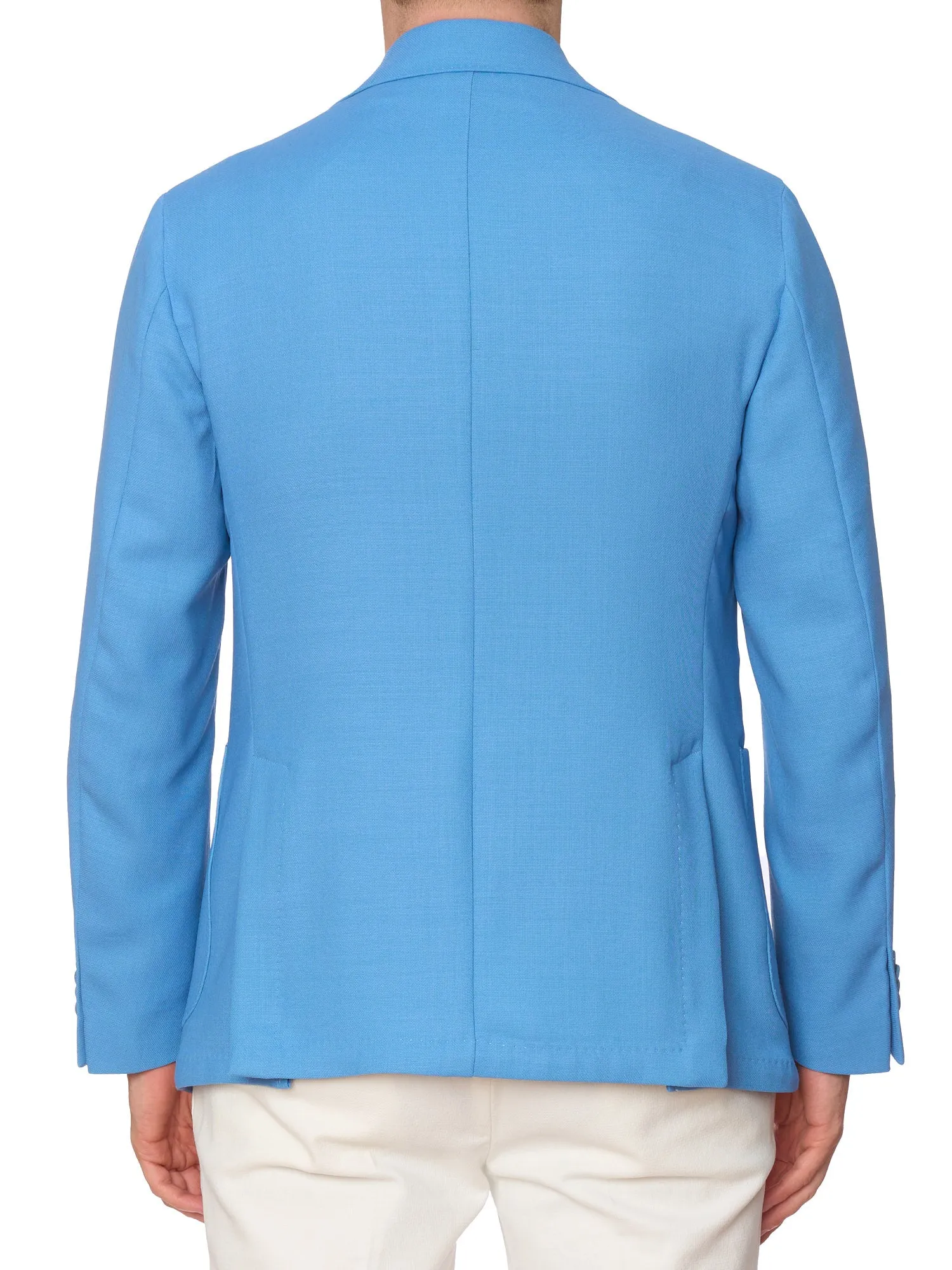 SARTORIA PARTENOPEA Sky Blue Hopsack Wool Jacket EU 50 NEW US 40 Current Model