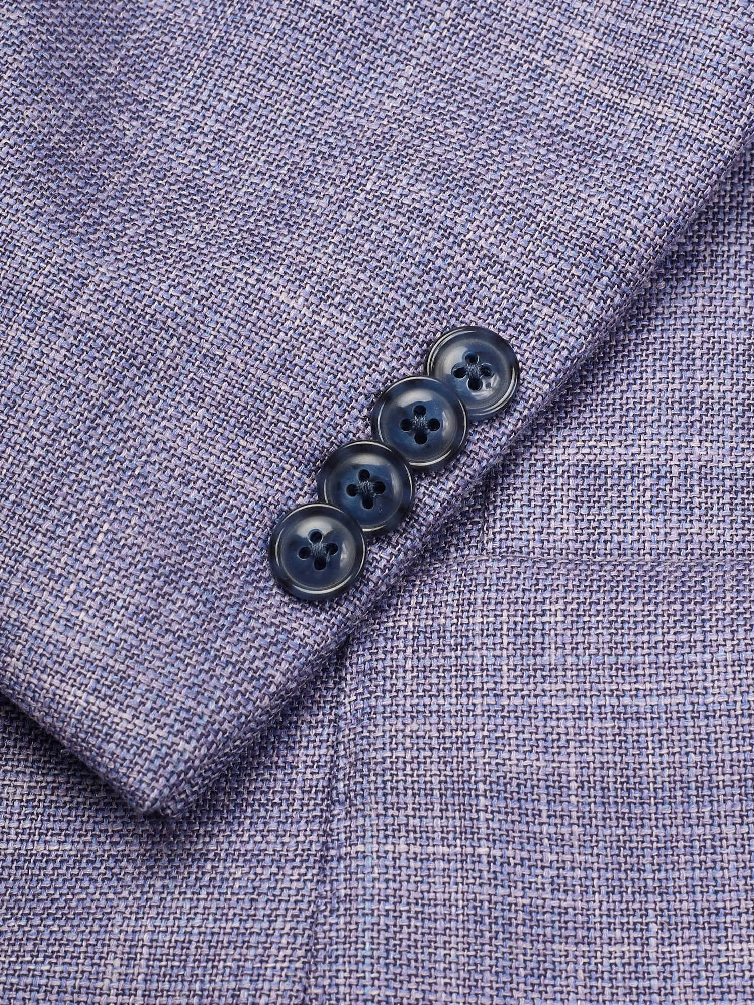 SARTORIA PARTENOPEA Violet Hopsack Wool-Silk-Linen Blazer Jacket EU 50 NEW US 40 Current Model