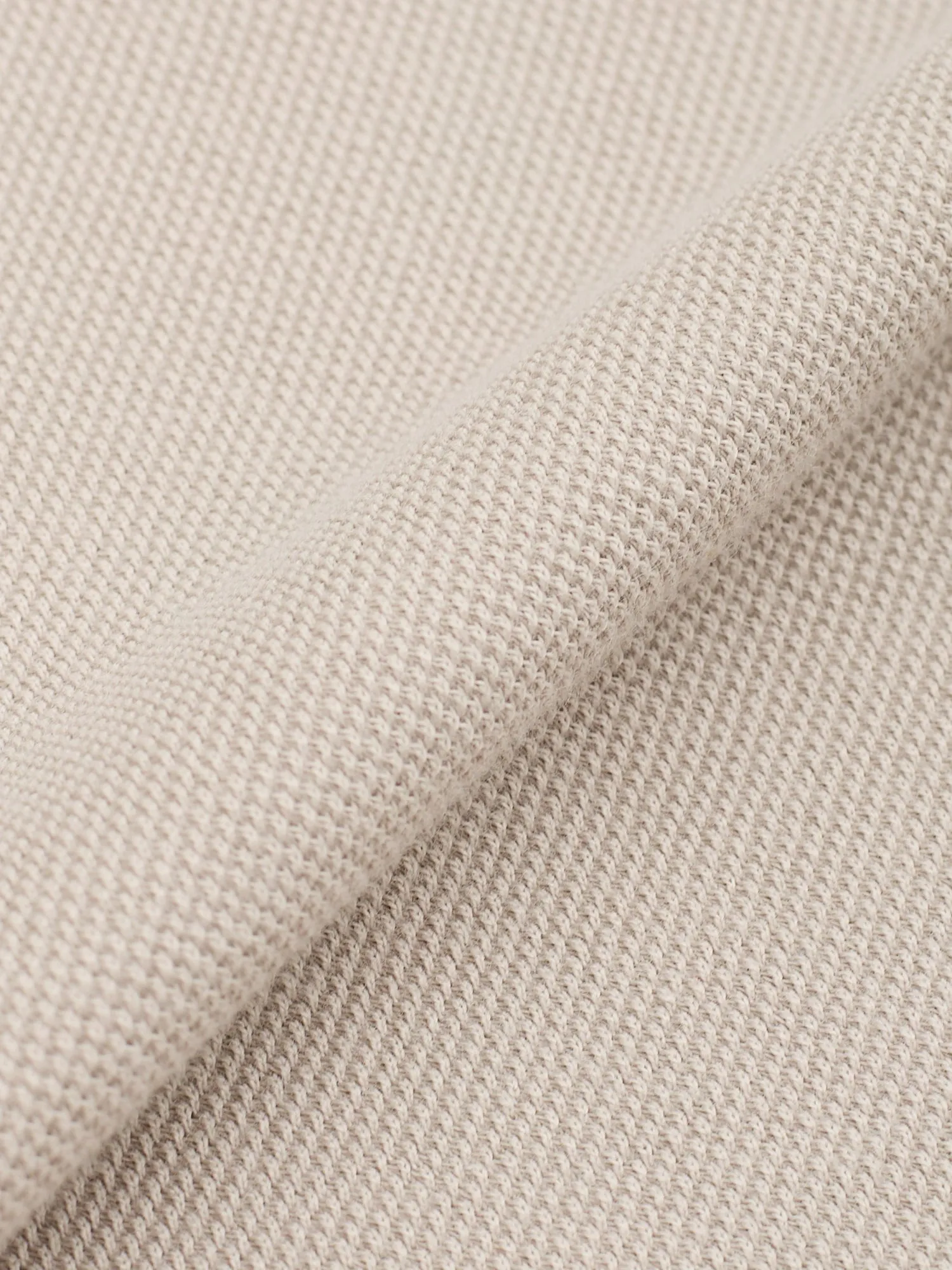 SARTORIO Napoli by KITON Beige Cotton Pique Polo Shirt NEW