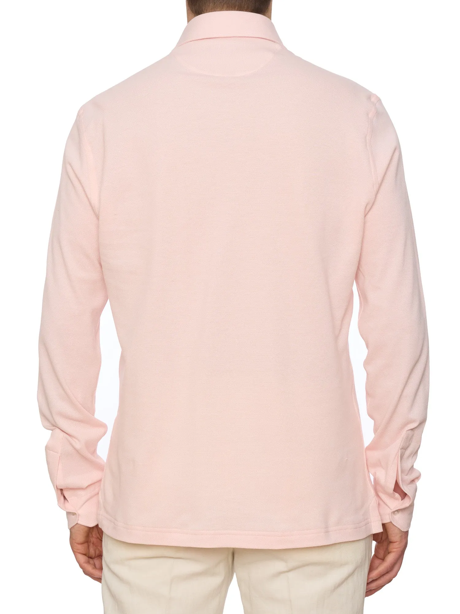 SARTORIO Napoli by KITON Pink Cotton Pique Polo Shirt NEW