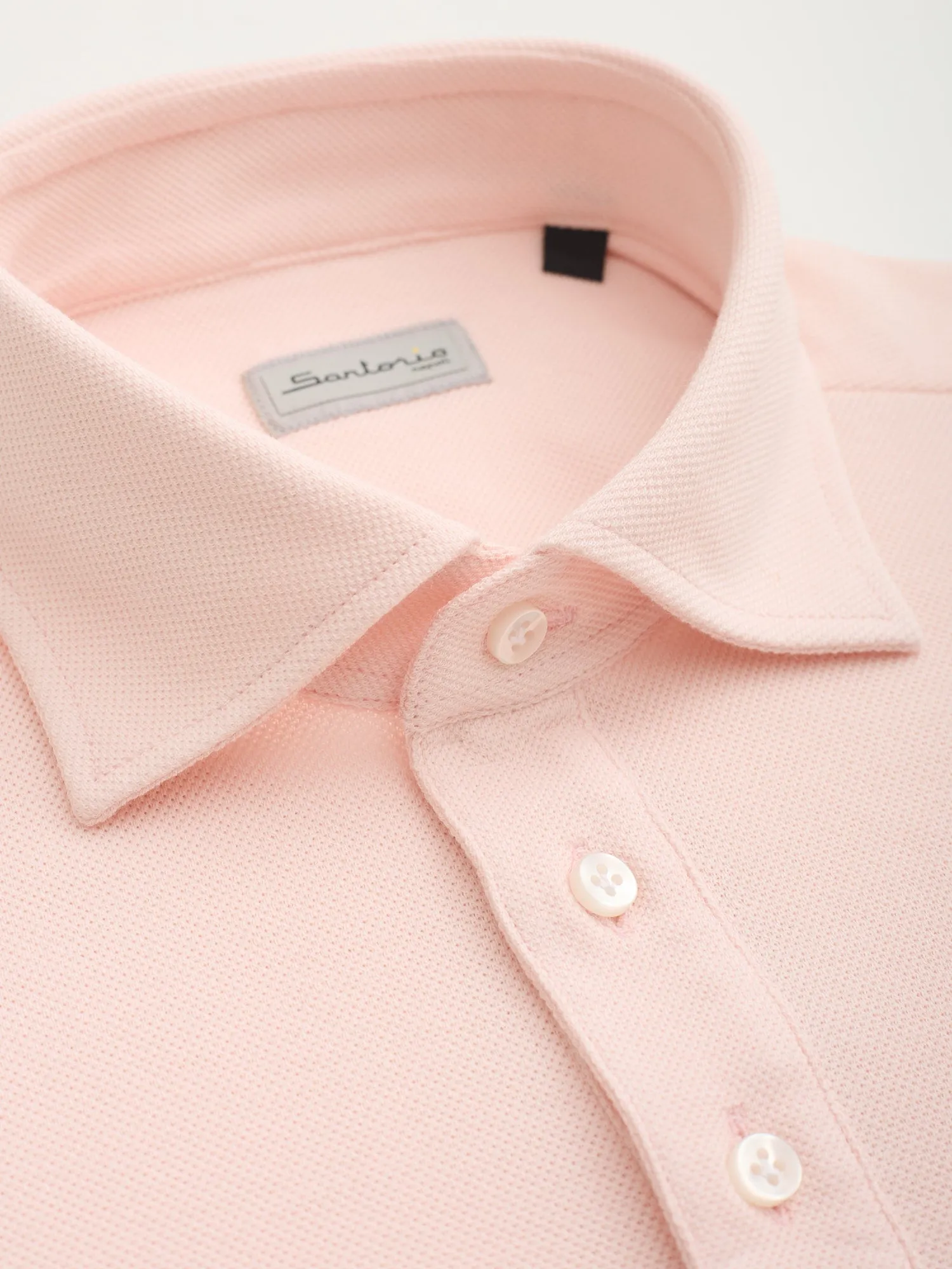 SARTORIO Napoli by KITON Pink Cotton Pique Polo Shirt NEW