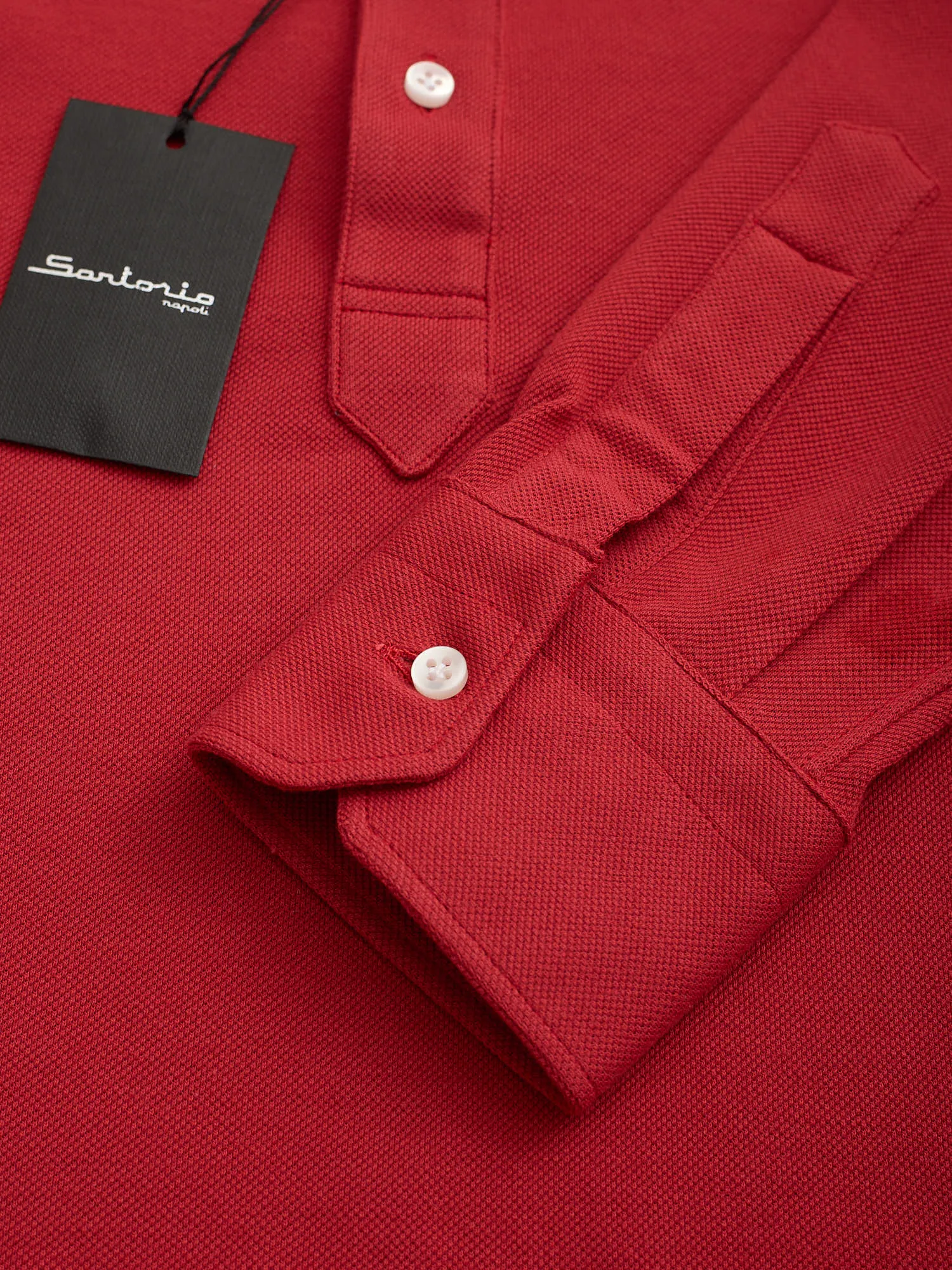 SARTORIO Napoli by KITON Raspberry Cotton Pique Polo Shirt NEW