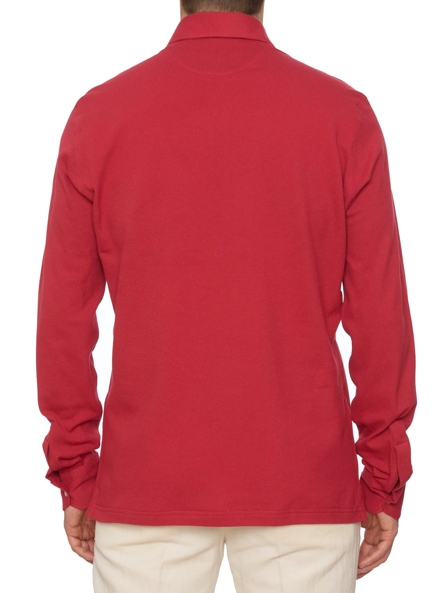 SARTORIO Napoli by KITON Raspberry Cotton Pique Polo Shirt NEW