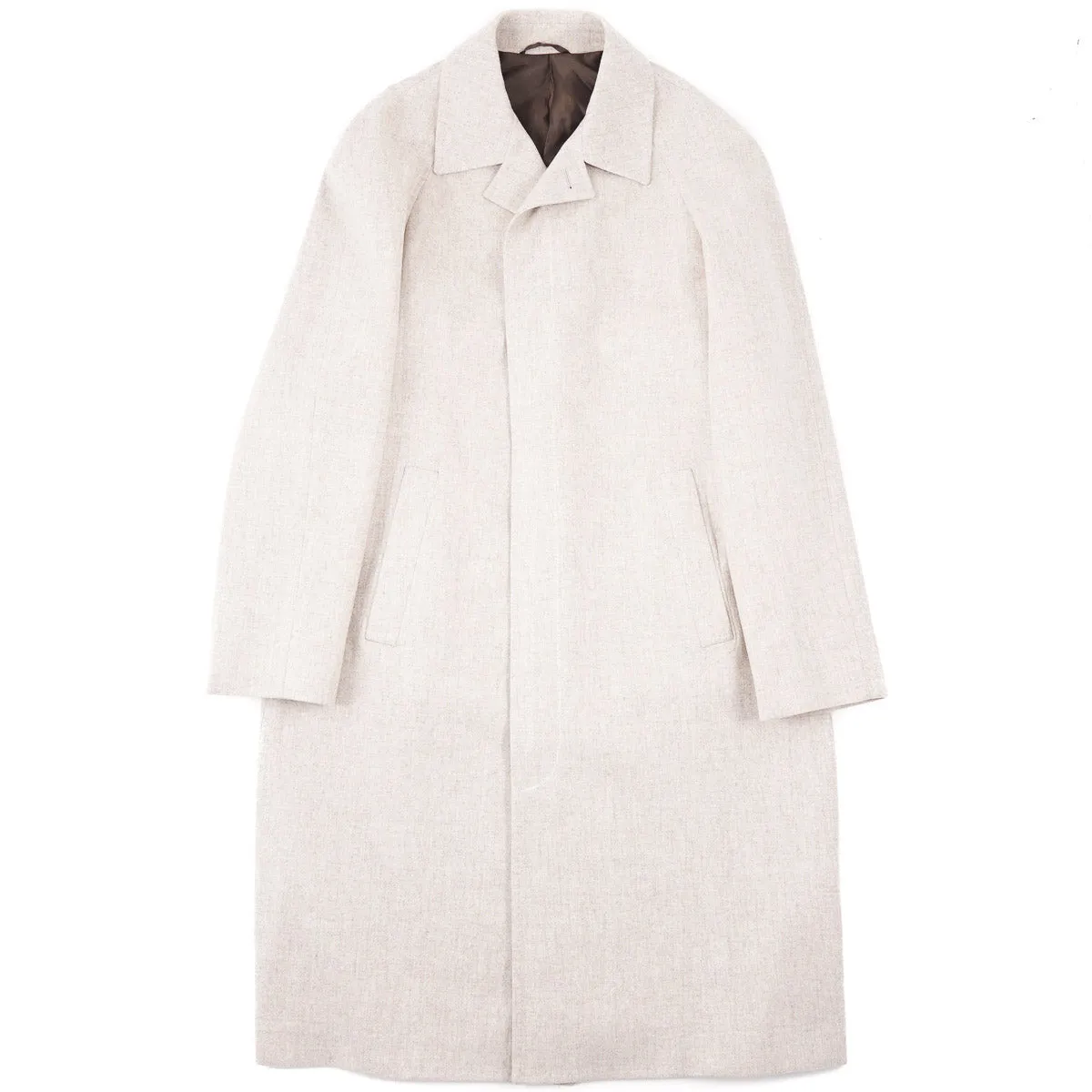 Sartorio Soft Flannel Wool Overcoat
