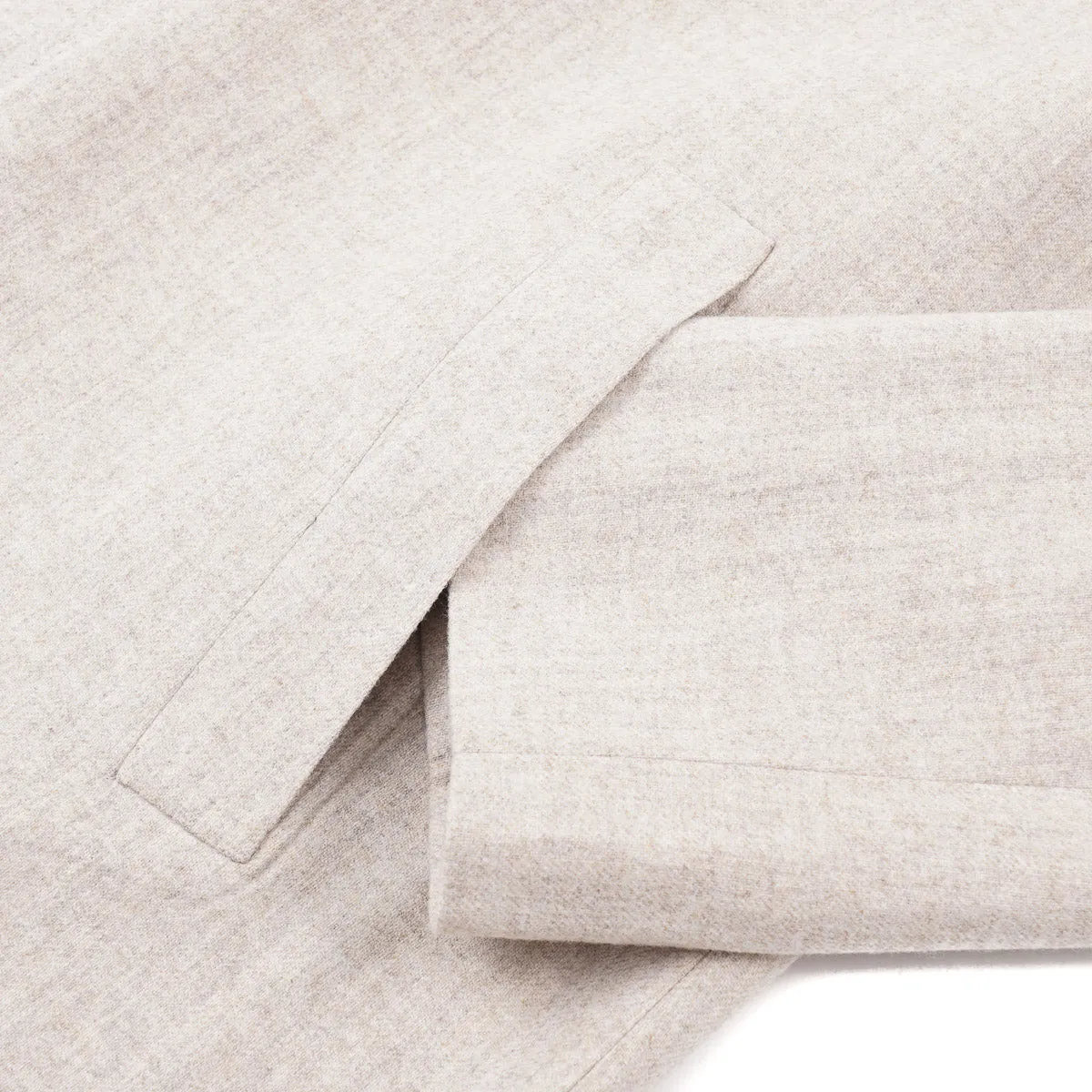 Sartorio Soft Flannel Wool Overcoat